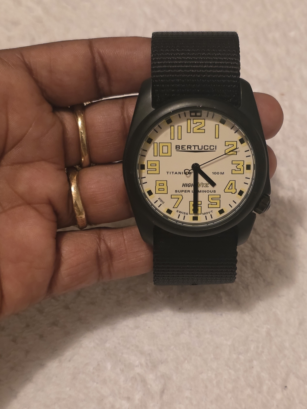 Bertucci Super Yankee Solid Titanium Watch A-4tDx3 Case 0812 100m As Is